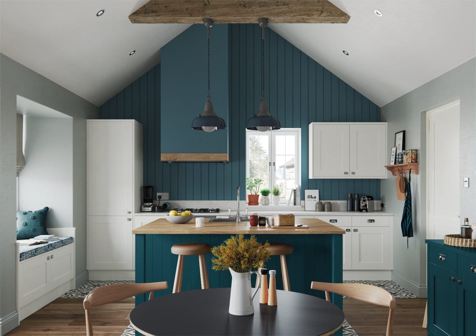 Alku Compact Shaker Kitchen With Island | My Kitchen Specialist