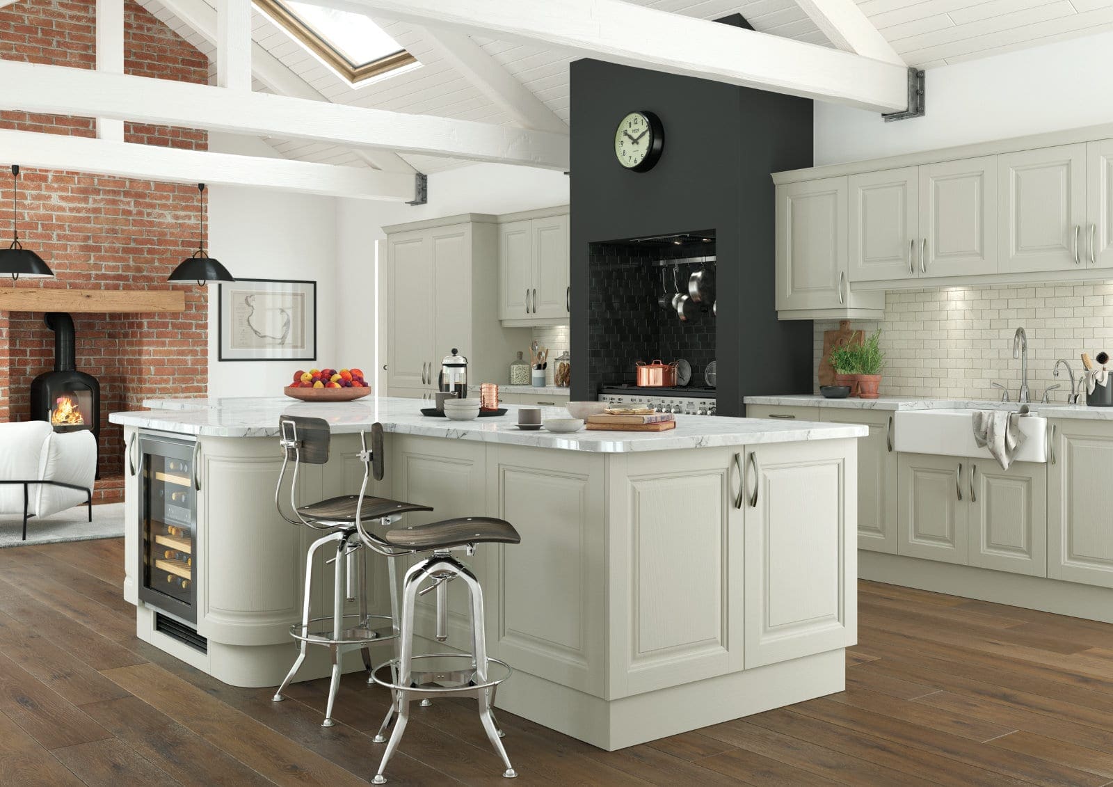 Alku Shaker Open Plan Kitchen With Island | My Kitchen Specialist