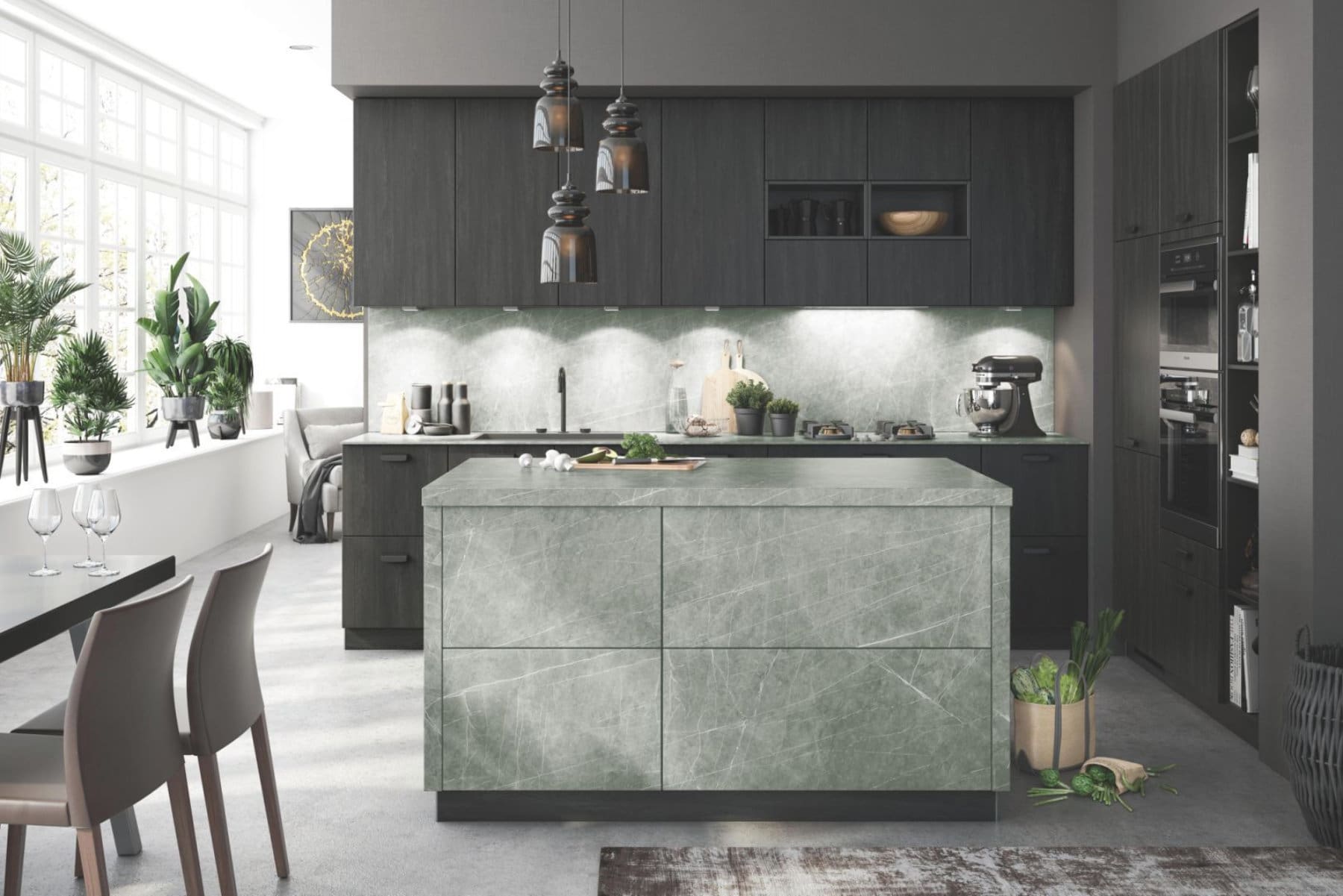 Bauformat Grey Ceramic Compact Kitchen 1 | My Kitchen Specialist