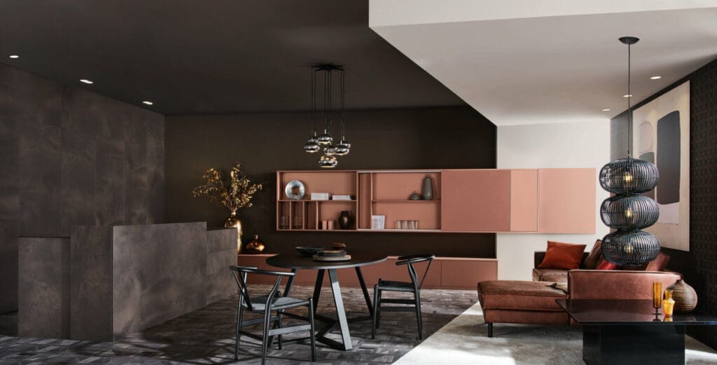 Kh Kitchens Dark Ceramic Open Plan Kitchen | My Kitchen Specialist