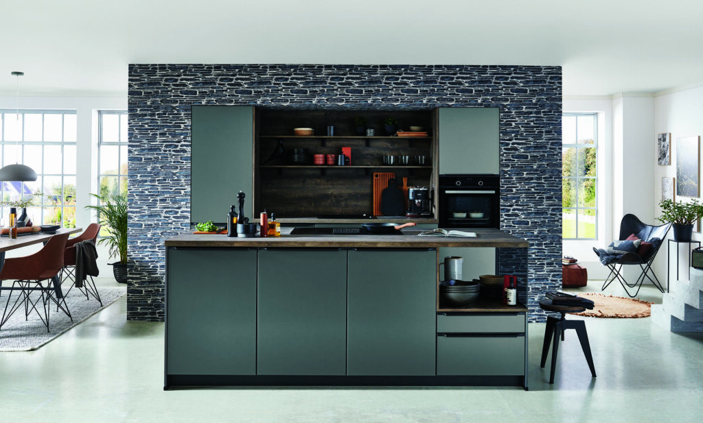 Nobilia Grey Metallic Look Compact Handleless Kitchen 2021 | My Kitchen Specialist
