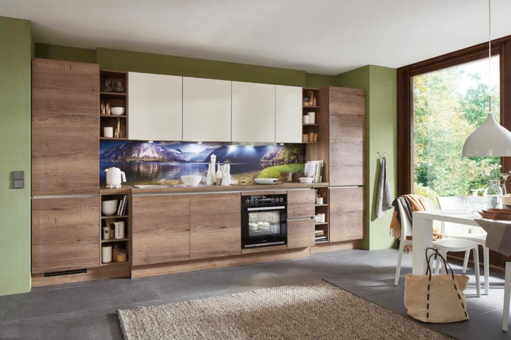 Nobilia Modern Wood Handleless Compact Kitchen 2021 | My Kitchen Specialist