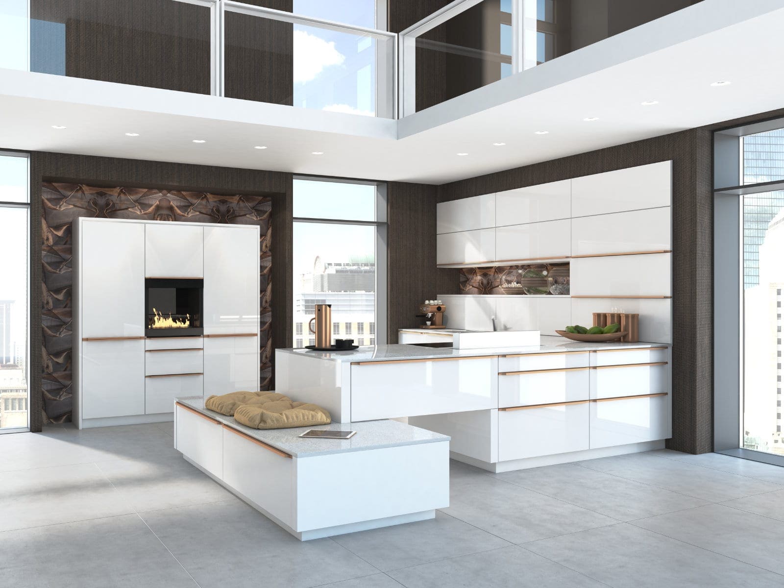 Are Gloss Kitchens Still Popular? A UK Design Perspective - Stormer White Gloss U Shaped Kitchen | My Kitchen Specialist