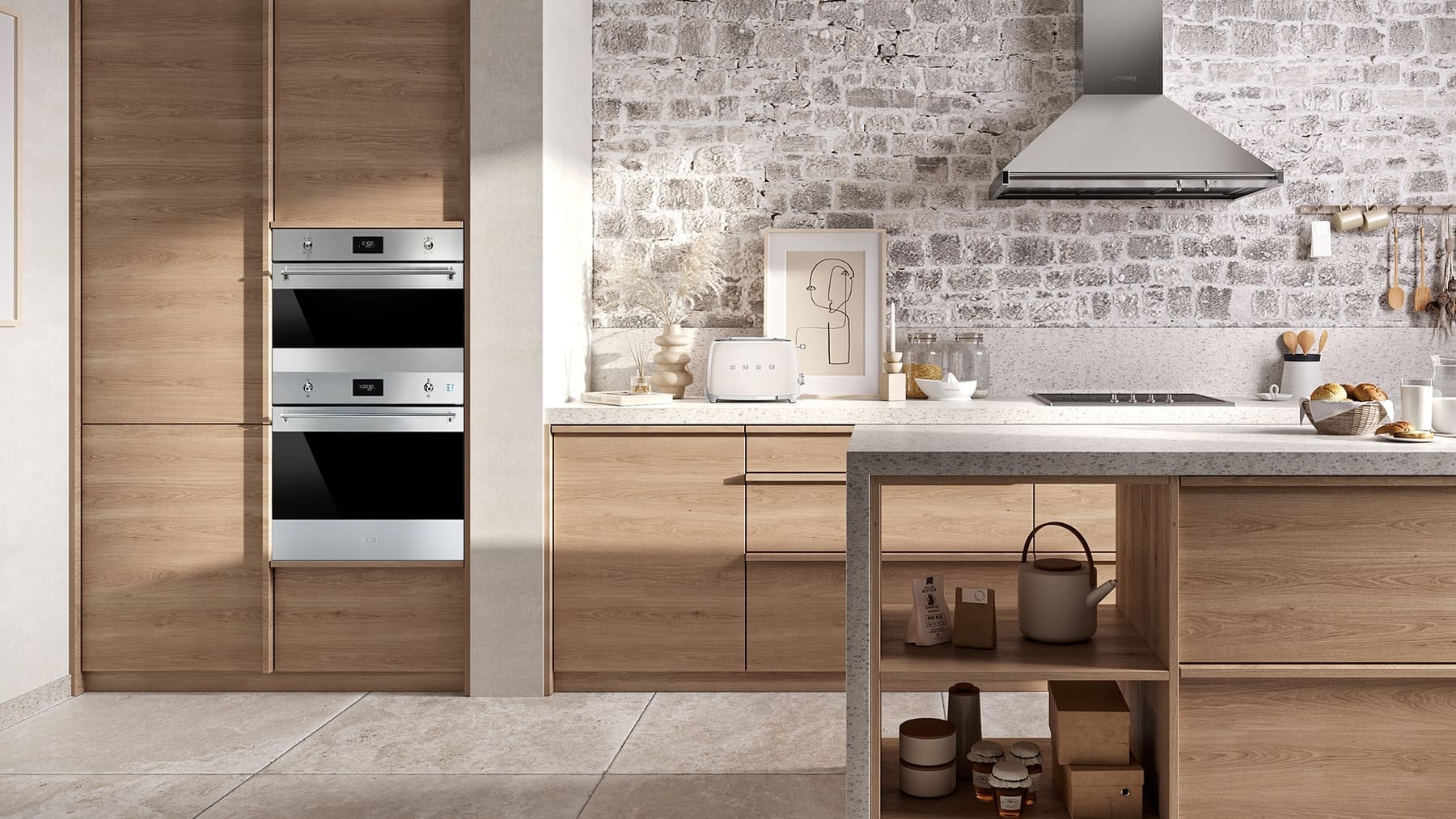 Smeg Classic 45Cm Microwave Combination And 600Cm Oven Www.staffordshirekitchens.com So6301S2X Banner Slider 1 | My Kitchen Specialist