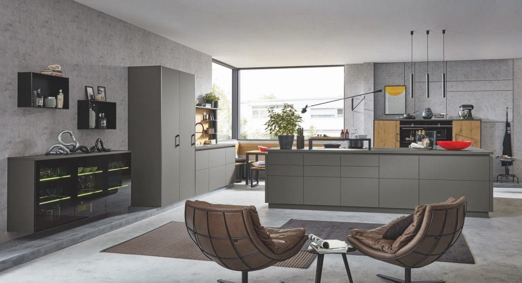 Ballerina Grey Matt Handleless Kitchen | My Kitchen Specialist