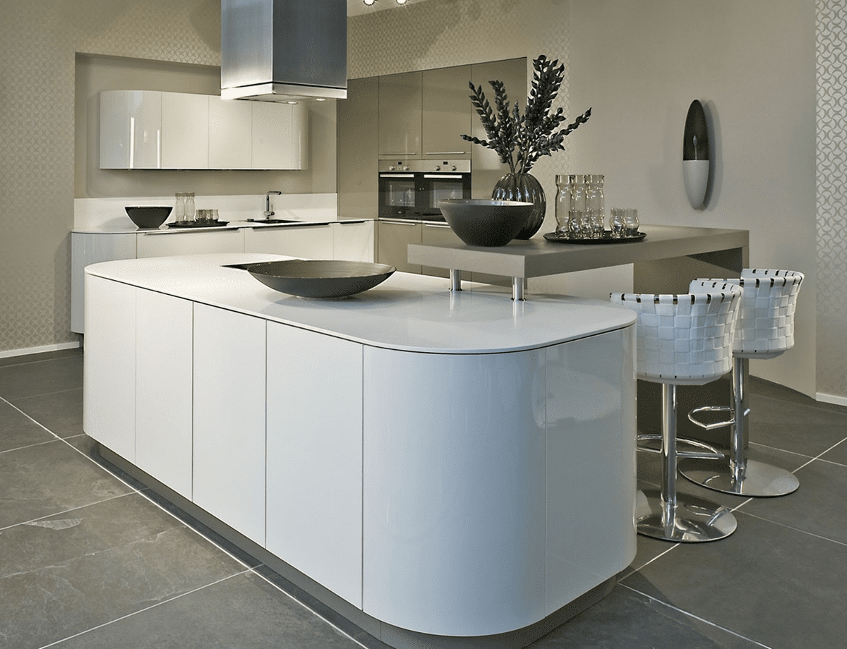 Rounded deals kitchen units