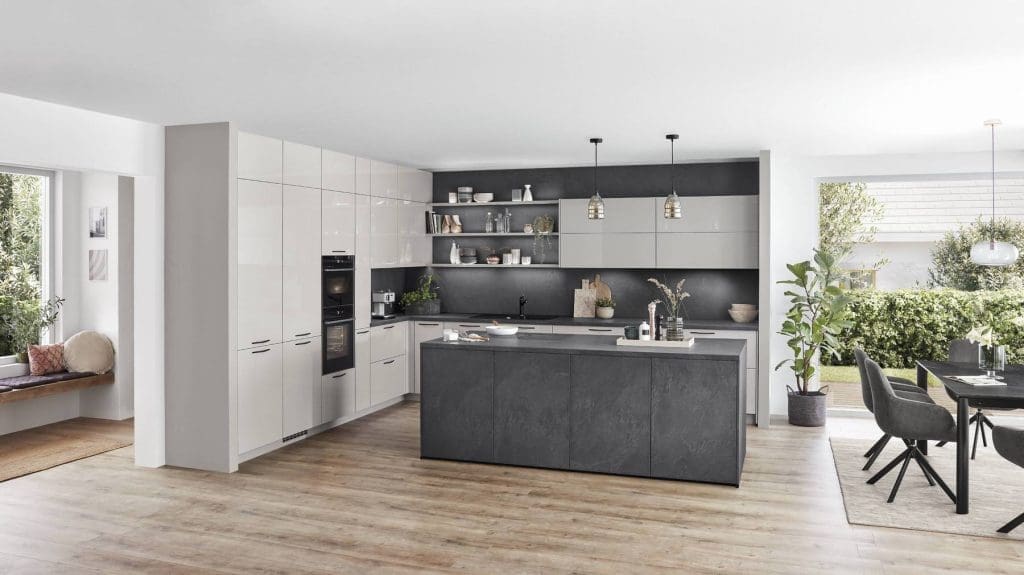 Nobilia German kitchens - Concrete Island Grey Kitchen | My Kitchen Specialist