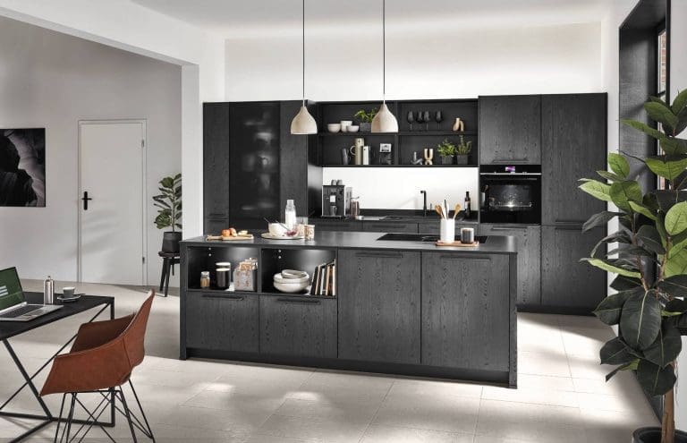 Nobilia Dark Island Kitchen 1 | My Kitchen Specialist