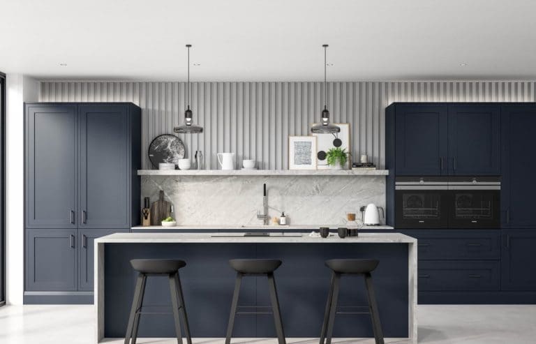 Alku Modern Navy Island Kitchen Edited | My Kitchen Specialist
