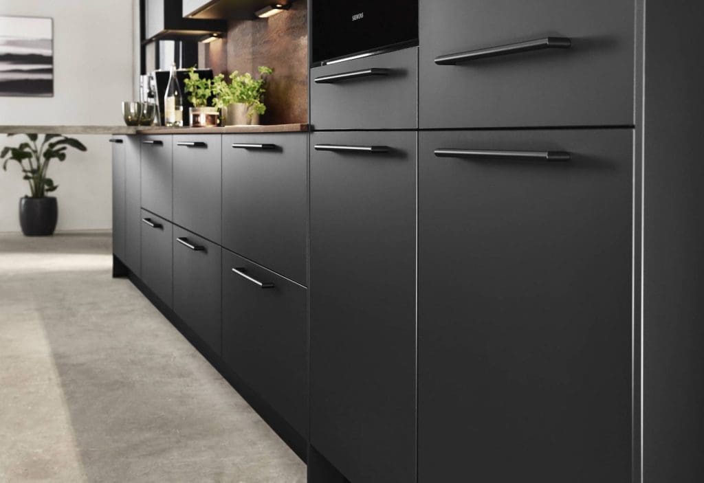 Nobilia Dark Modern Kitchen Wood | My Kitchen Specialist