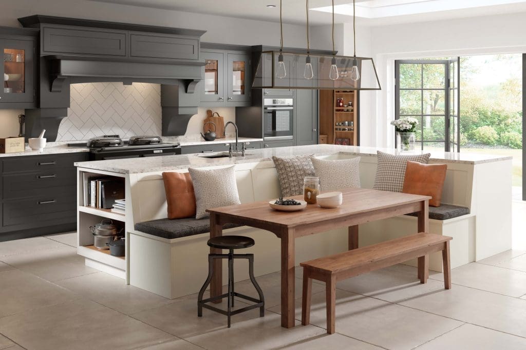 Stroma Smooth Painted Blizzard White And Fired Charcoal | My Kitchen Specialist