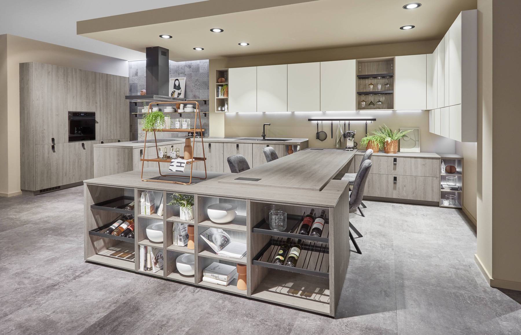 Nobilia textured grey kitchens | My Kitchen Specialist