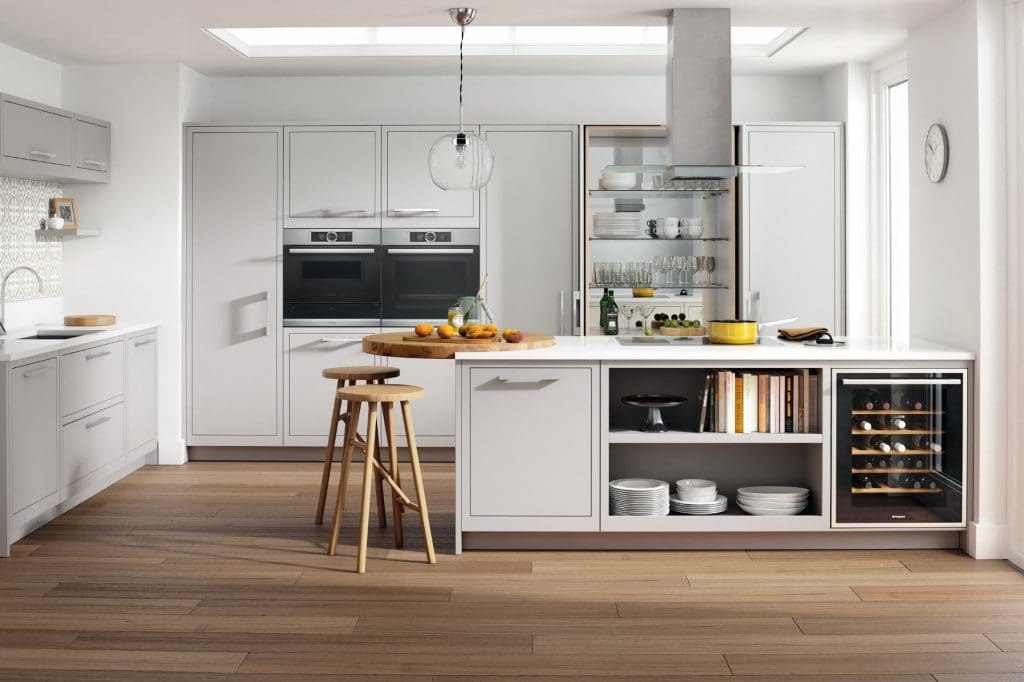 Ashley Ann Skye Smooth Painted Light Grey Kitchen 1 | My Kitchen Specialist