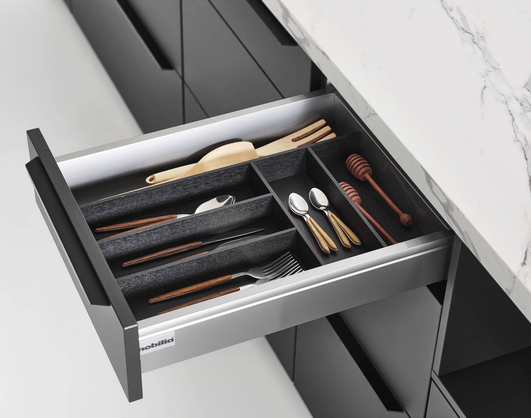 high-end kitchen features - Nobilia Kitchen Draws | My Kitchen Specialist