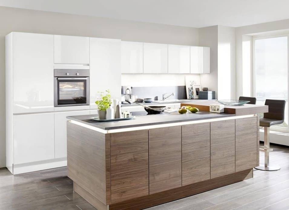 mid tone modern wood kitchens  | My Kitchen Specialist
