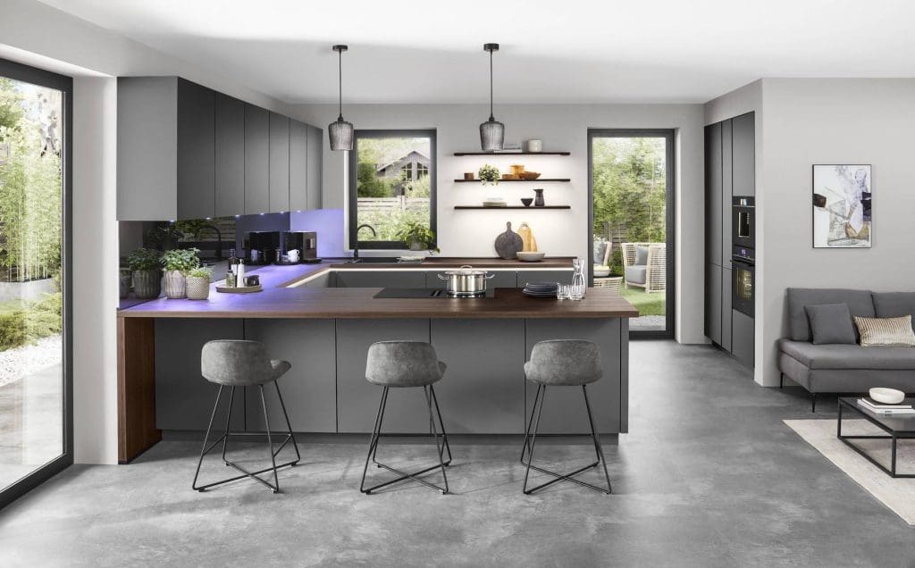 modern grey kitchen cabinets | My Kitchen Specialist