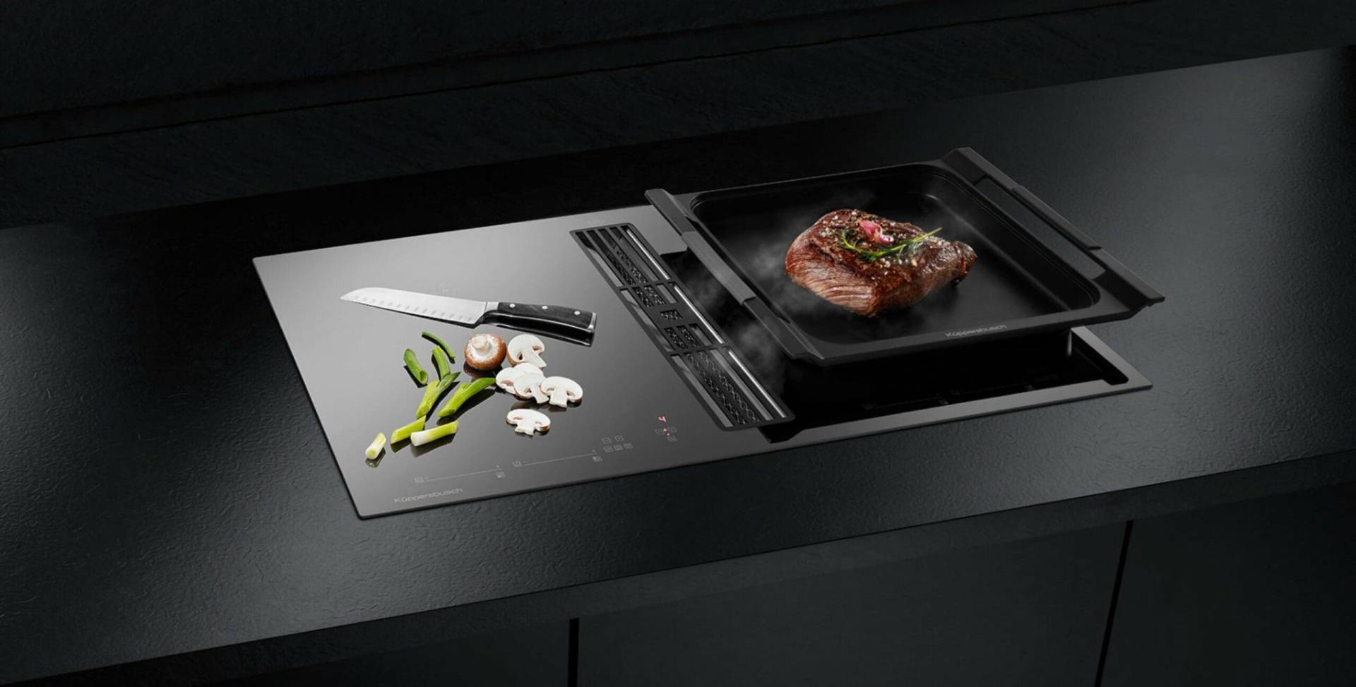 Induction Wok Cooktop by Kuppersbusch - the high-tech cooking